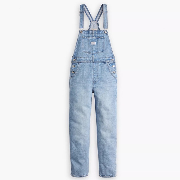 Levi's® Premium vintage women’s red tab overalls. Wide leg. Pockets.Size Medium. - Picture 3 of 15